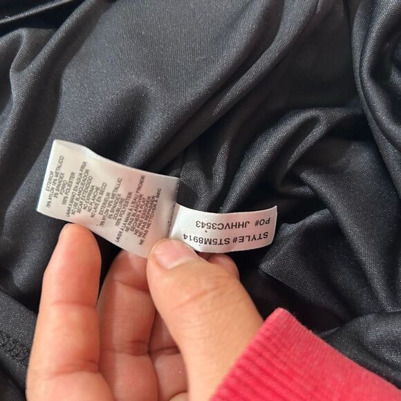 Jessica H Black Multicolor Glitter Dress Size 16 • Long Sleeve Party Cocktail Dr - Picture 6 of 10